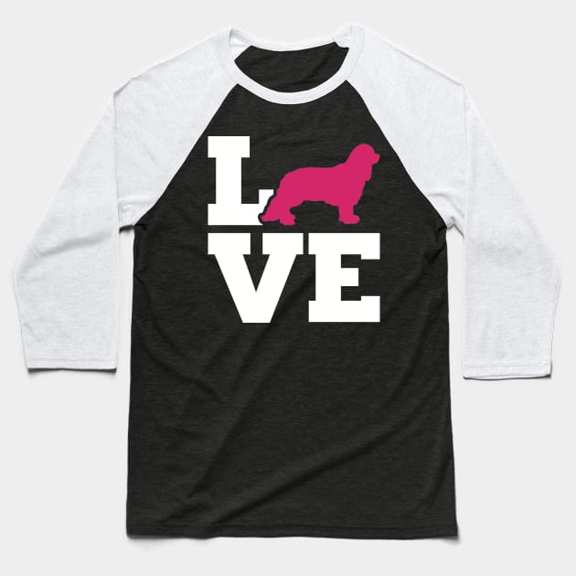 Cavalier King Charles Love Baseball T-Shirt by Designzz